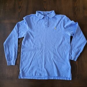 Polo Blue Long Sleeve Polo Shirt